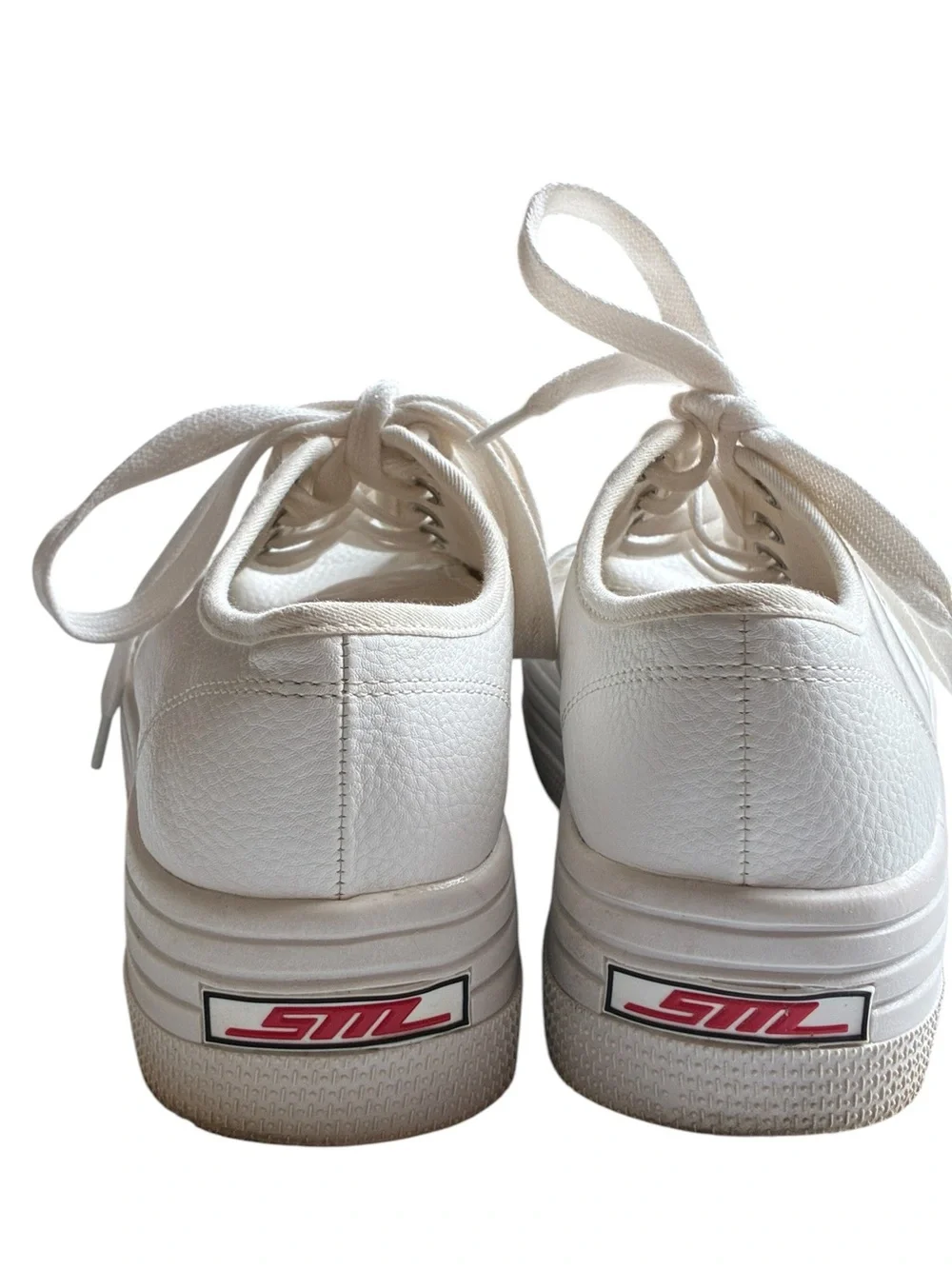 Steve Madden BOBBI30 White Platform Sneakers Women’s Size 8.5